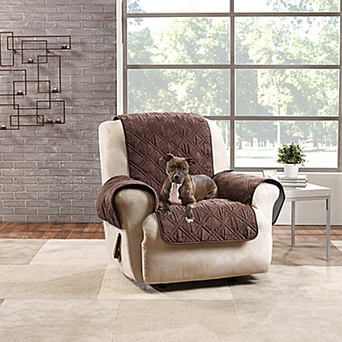 Sure Fit&reg; Quilted Pet Recliner Cover in Chocolate. View a larger version of this product image.