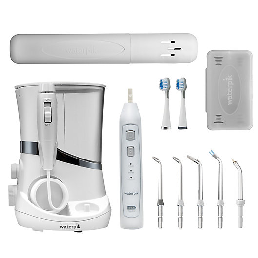 Alternate image 1 for Waterpik® Complete Care 5.0 Flosser + Sonic Toothbrush System in White