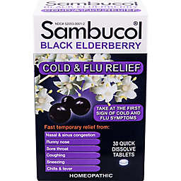 Sambucol® 30-Count Black Elderberry Cold and Flu Relief Tablets
