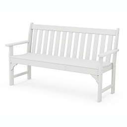 POLYWOOD® Vineyard Garden Bench in White