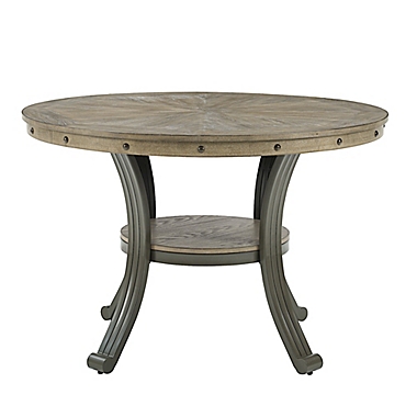 45 Inch Round Dining Table In Pewter, 45 Inch Round Dining Table And Chairs