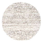 nuLOOM Contemporary Brooke Shag 6&#39; Round Rug in Off-White