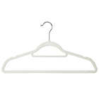 Alternate image 9 for Squared Away&trade; Velvet Slim Suit Hangers with Chrome Hook in White (Set of 50)