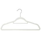 Alternate image 9 for Squared Away&trade; Velvet Slim Suit Hangers with Chrome Hook in White (Set of 50)