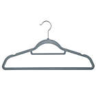 Alternate image 9 for Squared Away&trade; Velvet Slim Suit Hangers with Chrome Hook in Grey (Set of 50)