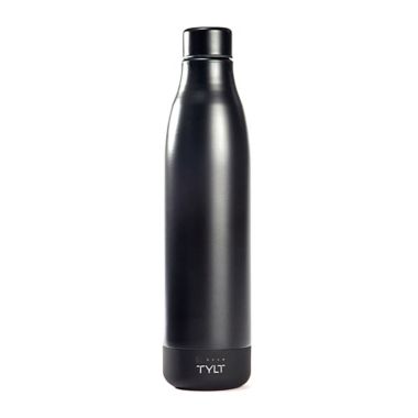 TYLT Power Water Bottle with Portable Power Bank Base in Black. View a larger version of this product image.
