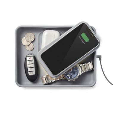 TYLT Tray Pivot Wireless Charger in Grey. View a larger version of this product image.