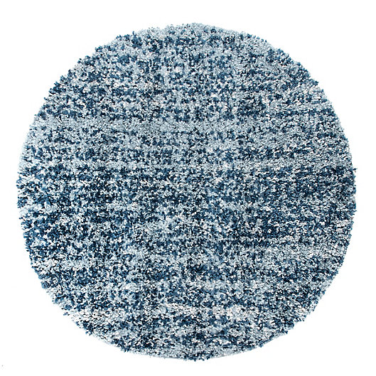 Alternate image 1 for nuLOOM Contemporary Brooke Shag 4' Round Rug in Blue