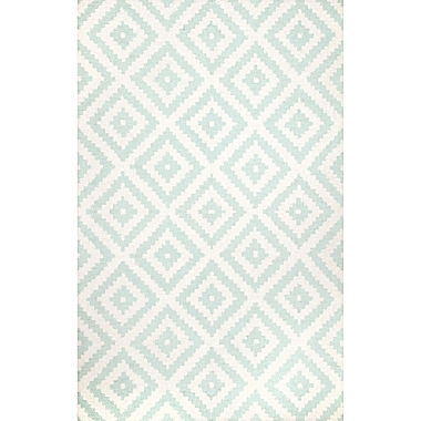 nuLOOM&reg; Kellee 10&#39; x 14&#39; Hand Tufted Area Rug in Aqua. View a larger version of this product image.