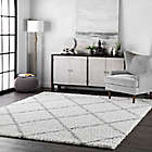 Alternate image 1 for nuLOOM Shanna Shaggy 6&#39; x 6&#39; Area Rug in White