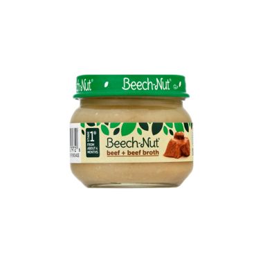 Beech-Nut&reg; 2.5 oz. Stage 1 Beef &amp; Beef Broth Baby Food. View a larger version of this product image.