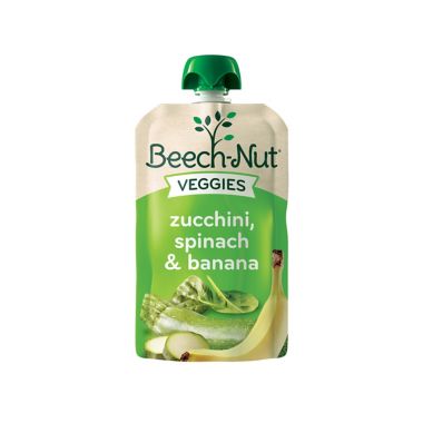 Beech-Nut&reg; 3.5 oz. Stage 2 Zucchini Spinach Banana Baby Food. View a larger version of this product image.