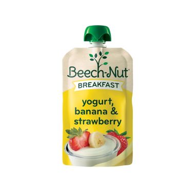 Beech-Nut&reg; 3.5 oz Stage 4 Breakfast Yogurt Banana &amp; Strawberry Baby Food. View a larger version of this product image.