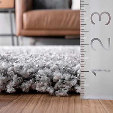 nuLOOM&reg; Marleen 10&#39; x 13&#39; Plush Shag Area Rug in Light Grey. View a larger version of this product image.