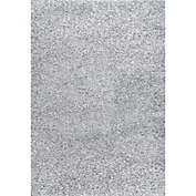 nuLOOM&reg; Marleen 5&#39; Square Plush Shag Area Rug in Light Grey
