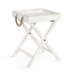Kate and Laurel™ Bayville Tray Table in White
