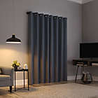 Alternate image 6 for Sun Zero&reg; Channing Grid Draft Shield Insulated 100% Blackout Curtain Panel (Single)