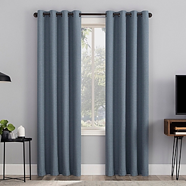 Sun Zero&reg; Channing Grid Draft Shield Insulated 100% Blackout Curtain Panel (Single). View a larger version of this product image.
