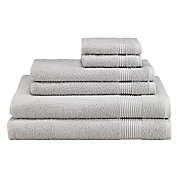 Avanti Solid 6-Piece Towel Set in Light Grey