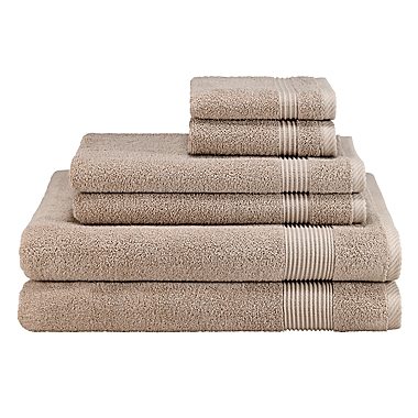 Avanti Solid 6-Piece Towel Set in Linen. View a larger version of this product image.