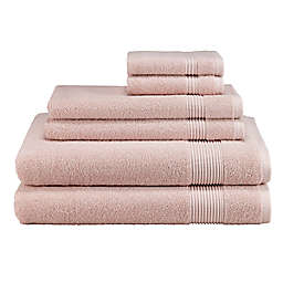 Avanti Solid 6-Piece Towel Set in Pink