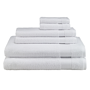 Avanti Solid 6-Piece Towel Set in White. View a larger version of this product image.