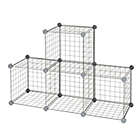 Alternate image 2 for Simply Essential&trade; 12-Inch Wire Cube Grid in Grey (Set of 4)