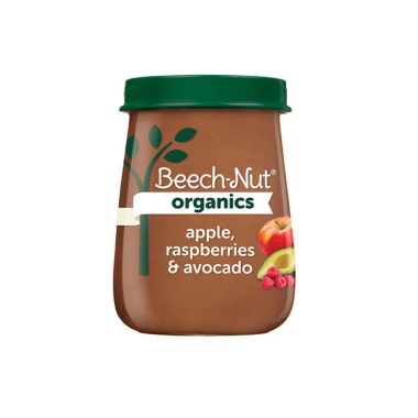 Beech-Nut&reg; Organics 4 oz. Stage 2 Apple, Raspberries, and Avocado Baby Food. View a larger version of this product image.