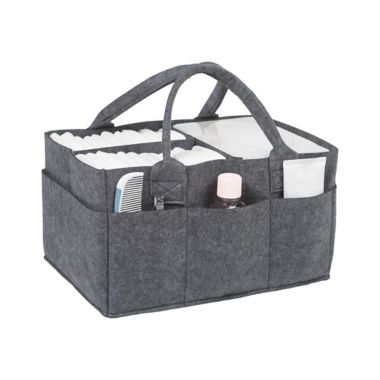 Sammy &amp; Lou Felt Storage Caddy in Medium Grey. View a larger version of this product image.