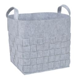 Sammy & Lou Woven Felt Storage Cube in Light Grey