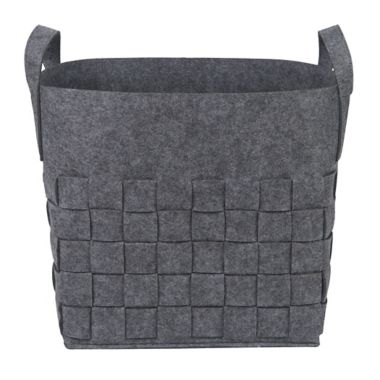 Sammy &amp; Lou Woven Felt Storage Cube in Medium Grey. View a larger version of this product image.