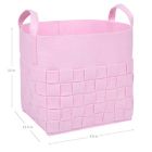 Alternate image 2 for Sammy &amp; Lou Woven Felt Storage Cube in Pink