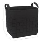 Alternate image 2 for Sammy &amp; Lou Woven Felt Storage Cube in Black