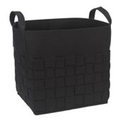 Sammy &amp; Lou Woven Felt Storage Cube in Black