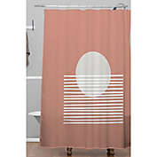 Deny Designs 71-Inch x 74-Inch Terracota Sunset Shower Curtain in Pink