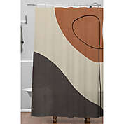 Deny Designs 71-Inch x 74-Inch Modern Abstract Shapes Shower Curtain