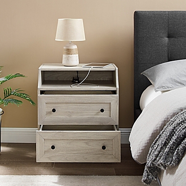 Forest Gate&trade; Modern 2-Drawer Nightstand in Birch. View a larger version of this product image.