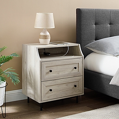 Forest Gate&trade; Modern 2-Drawer Nightstand in Birch. View a larger version of this product image.