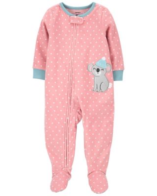 fleece footed pajamas