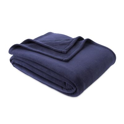 Simply Essential&trade; Microfleece Full/Queen Blanket in Midnight Blue