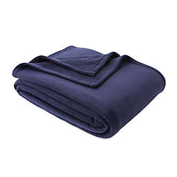 Simply Essential™ Microfleece Twin Blanket in Midnight Blue