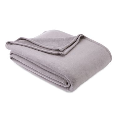 Simply Essential&trade; Microfleece Twin Blanket in Smoke. View a larger version of this product image.