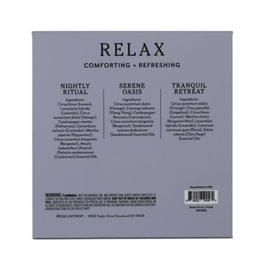 3-Pack Relax Essential Oils Spa Fragrance Collection. View a larger version of this product image.