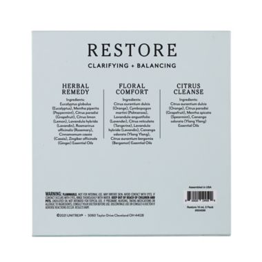 3-Pack Restore Essential Oils Spa Fragrance Collection. View a larger version of this product image.