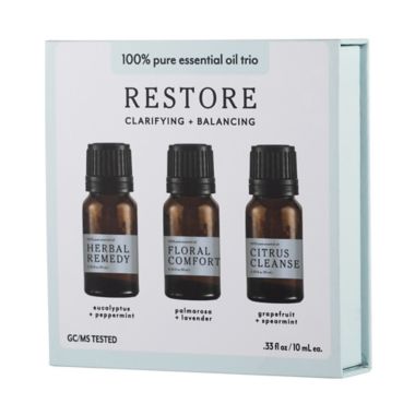 3-Pack Restore Essential Oils Spa Fragrance Collection. View a larger version of this product image.