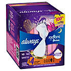 Alternate image 0 for Always 10-Count Radiant Overnight Size 4 Pads with Flexi-Wings