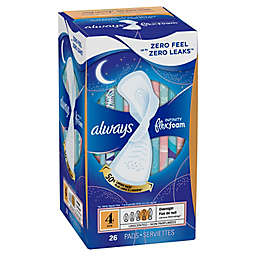Always 26-Count Infinity FlexFoam Size 4 Unscented Pads
