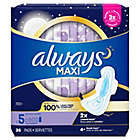 Alternate image 2 for Always Maxi 36-Count Size 5 Extra Heavy Unscented Overnight Pads with Wings