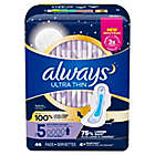 Alternate image 0 for Always Ultra Thin 46-Count Size 5 Overnight Unscented Pads with Wings