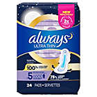 Alternate image 2 for Always 24-Count Ultra Thin Extra Heavy Overnight Size 5 Pads with Flexi-Wings